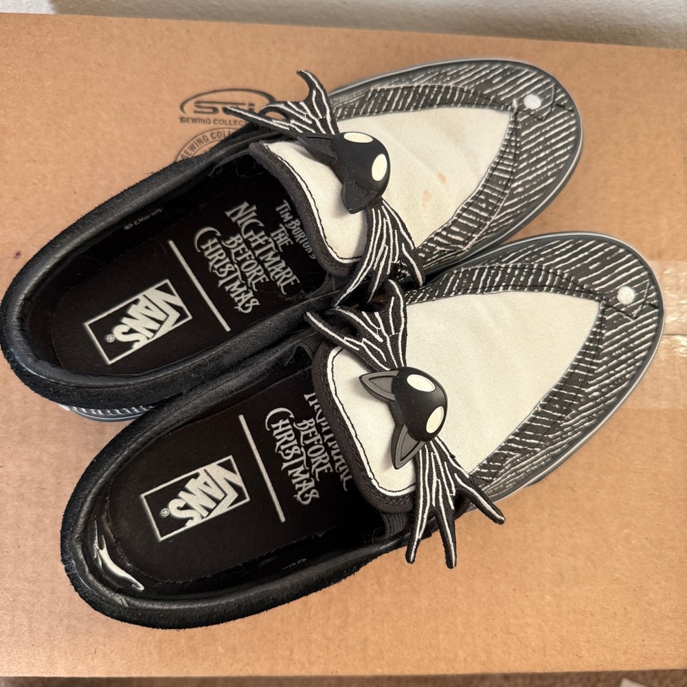 Jack Skellington Slip On Vans Women’s 8 Men’s 6.5